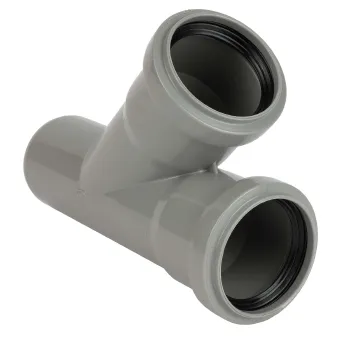 Изображение товара Тройник канализационный 50х50мм 45° Ostendorf для внутренней системы Изображение товара Тройник канализационный 50х50мм 45° Ostendorf для внутренней системы