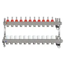 Коллекторная группа Taen 1" евроконус 3/4" на 11 выходов с расходомерами_1