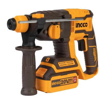 Изображение товара Аккумуляторный перфоратор Ingco CRHLI202081 20 В 4 Ач SDS-plus Изображение товара Аккумуляторный перфоратор Ingco CRHLI202081 20 В 4 Ач SDS-plus