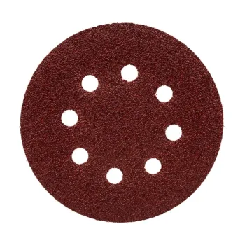 Изображение товара Круг шлифовальный Yoko 8 отверстий R180 125 мм 5 шт Изображение товара Круг шлифовальный Yoko 8 отверстий R180 125 мм 5 шт