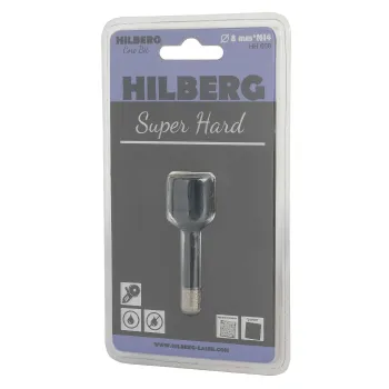 Изображение товара Коронка алмазная Hilberg Super Hard 8 мм для керамогранита и керамики Изображение товара Коронка алмазная Hilberg Super Hard 8 мм для керамогранита и керамики