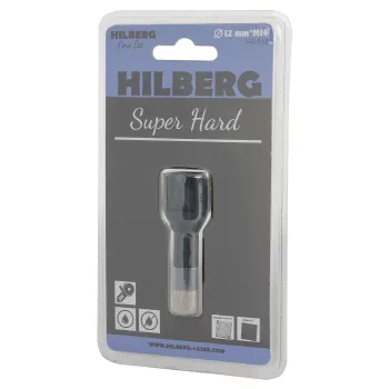 Изображение товара Алмазная коронка Hilberg Super Hard для керамики и керамогранита 12 мм Изображение товара Алмазная коронка Hilberg Super Hard для керамики и керамогранита 12 мм