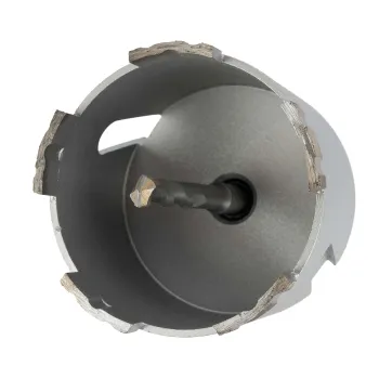 Изображение товара Коронка алмазная Hilberg Laser по армированному бетону SDS+ 80 мм Изображение товара Коронка алмазная Hilberg Laser по армированному бетону SDS+ 80 мм