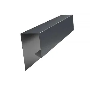 Изображение товара Планка финишная сложная графит 30х25х3000 мм для металлического сайдинга Изображение товара Планка финишная сложная графит 30х25х3000 мм для металлического сайдинга