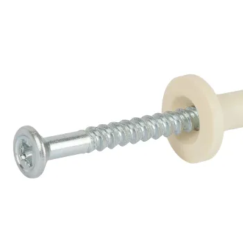 Изображение товара Дюбель-гвоздь Европартнер 8x60 мм с грибовидной манжетой 8 шт Изображение товара Дюбель-гвоздь Европартнер 8x60 мм с грибовидной манжетой 8 шт