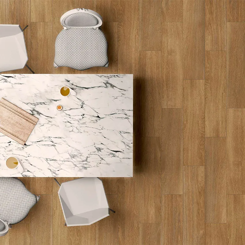 Керамогранит Global Tile Samanta 147х594х8 мм коричневый матовый_1