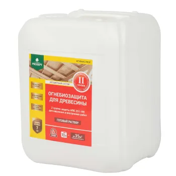 Изображение товара Огнебиозащита для древесины Prosept Огнебио Prof 10л группа 2 бесцветная Изображение товара Огнебиозащита для древесины Prosept Огнебио Prof 10л группа 2 бесцветная