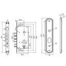 Замок врезной Palladium 405_3