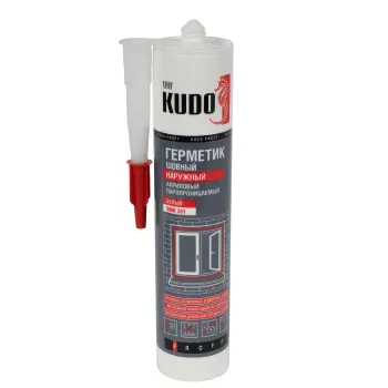 Изображение товара Герметик акриловый паропроницаемый Kudo белый 280 мл Изображение товара Герметик акриловый паропроницаемый Kudo белый 280 мл