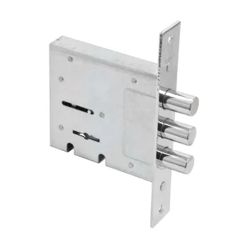 Изображение товара Врезной сувальдный замок Булат ЗВ8-6 с тремя ригелями 14 мм хром Изображение товара Врезной сувальдный замок Булат ЗВ8-6 с тремя ригелями 14 мм хром