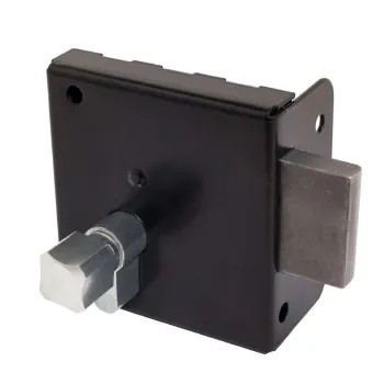 Изображение товара Накладной замок Птимаш ЗН1-1 черный для надежной защиты двери Изображение товара Накладной замок Птимаш ЗН1-1 черный для надежной защиты двери