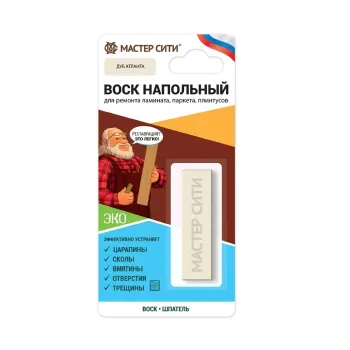 Изображение товара Воск для напольных покрытий Мастер Сити дуб Атланта бежевый 150 рублей Изображение товара Воск для напольных покрытий Мастер Сити дуб Атланта бежевый 150 рублей