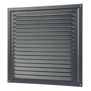 Изображение товара Металлическая вентиляционная решетка 300х300 мм с сеткой Era серый Изображение товара Металлическая вентиляционная решетка 300х300 мм с сеткой Era серый