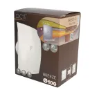 Вентилятор осевой вытяжной D100 25дБ 90м³/ч 220х175 мм серый Era Breeze_6