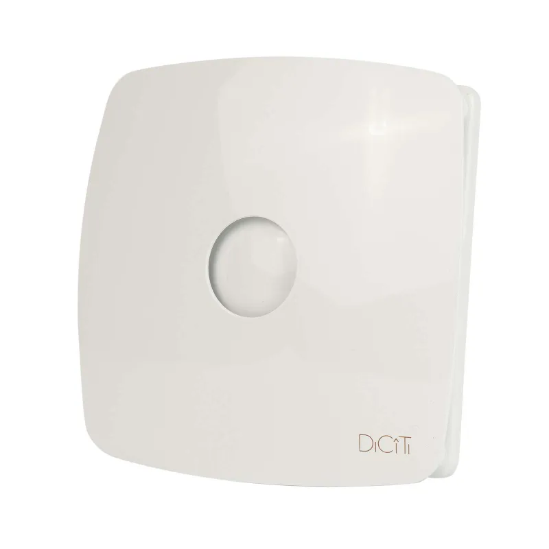 Вентилятор DiCiTi RIO 4C D100 32дБ 100м3/ч с обратным клапаном, съемной лицевой панелью_1