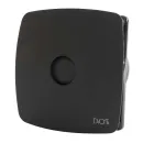 Вентилятор DiCiTi RIO 4C D100 32дБ 100м3/ч с обратным клапаном, съемной лицевой панелью, матовый черный_2