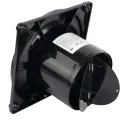 Вентилятор DiCiTi RIO 4C D100 32дБ 100м3/ч с обратным клапаном, съемной лицевой панелью, матовый черный_4