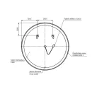Зеркало Cersanit Eclipse smart с LED подсветкой 900х900 мм_5