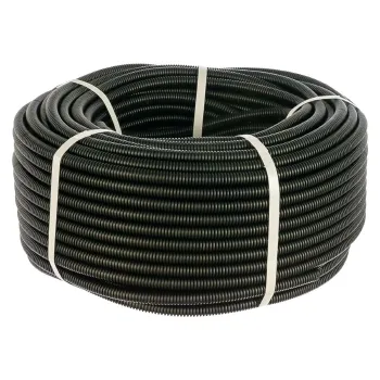 Изображение товара Гофрированная труба ПНД черная 20 мм 25 м IEK для водопровода и электропроводки Изображение товара Гофрированная труба ПНД черная 20 мм 25 м IEK для водопровода и электропроводки