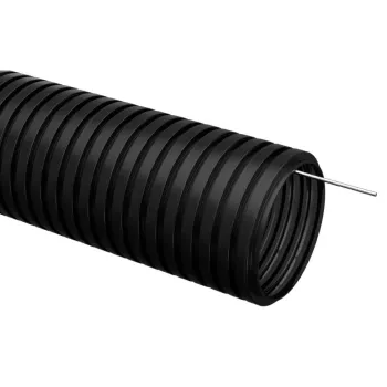 Изображение товара Гофрированная труба ПНД черная 16 мм с протяжкой 50 м IEK Изображение товара Гофрированная труба ПНД черная 16 мм с протяжкой 50 м IEK