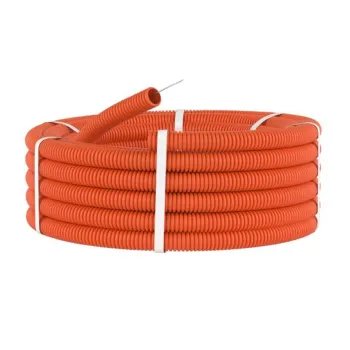 Изображение товара Гофрированная труба ПНД оранжевая 16 мм 50 м DKC для водопровода и канализации Изображение товара Гофрированная труба ПНД оранжевая 16 мм 50 м DKC для водопровода и канализации