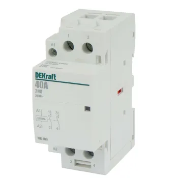 Изображение товара Контактор модульный DEKraft МК-103 2НО 40А 230В для автоматизации Изображение товара Контактор модульный DEKraft МК-103 2НО 40А 230В для автоматизации