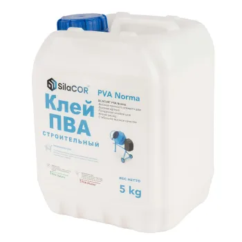 Изображение товара Клей ПВА SilaCOR 5 кг для строительных работ Изображение товара Клей ПВА SilaCOR 5 кг для строительных работ