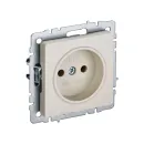 Механизм розетки без заземления Brite бежевая IP20 IEK_1