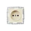 Механизм розетки без заземления Brite бежевая IP20 IEK_2