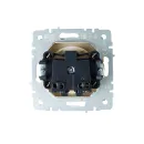 Механизм розетки без заземления Brite бежевая IP20 IEK_3