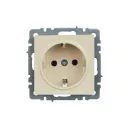 Механизм розетки с заземлением Brite бежевая IP20 IEK_2