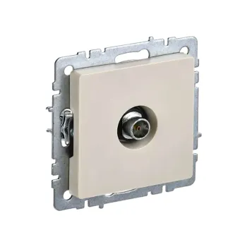 Изображение товара IEK Brite Бежевая ТВ оконечная розетка IP20 для подключения антенны Изображение товара IEK Brite Бежевая ТВ оконечная розетка IP20 для подключения антенны