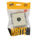 Механизм розетки ТВ оконечная Brite бежевая IP20 IEK_5
