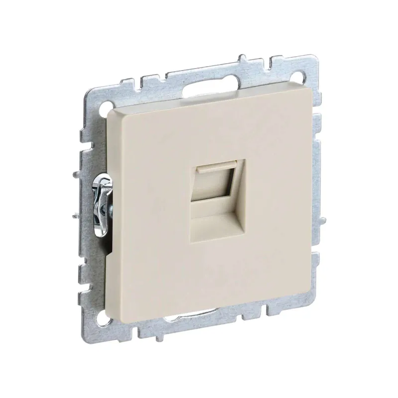 Механизм розетки компьютерная RJ45 5E Brite бежевая IP20 IEK_1