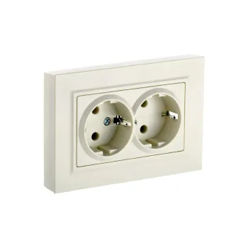 Изображение товара Розетка двухместная с заземлением Brite IP20 от IEK Изображение товара Розетка двухместная с заземлением Brite IP20 от IEK