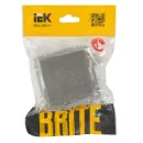 Механизм переключателя перекрестного одноклавишный Brite сталь IP20 IEK_5