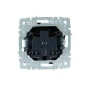 Механизм розетки без заземления Brite сталь IP20 IEK_3