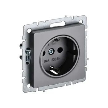 Изображение товара Механизм розетки с заземлением IEK Brite 1-местный накладной Изображение товара Механизм розетки с заземлением IEK Brite 1-местный накладной