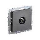 Механизм розетки ТВ оконечная Brite сталь IP20 IEK_1