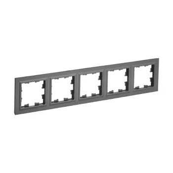 Изображение товара Пятиместная рамка IEK Brite IP20 для выключателей и розеток Изображение товара Пятиместная рамка IEK Brite IP20 для выключателей и розеток
