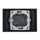 Розетка двухместная с заземлением Brite графит IP20 IEK_3