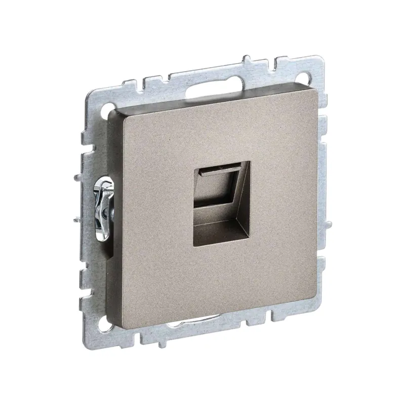 Механизм розетки компьютерная RJ45 5E Brite шампань IP20 IEK_1