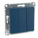 Механизм выключателя трехклавишный AtlasDesign аквамарин IP20 Systeme Electric_1