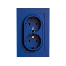 Розетка двухместная с заземлением AtlasDesign аквамарин IP20 Systeme Electric_2