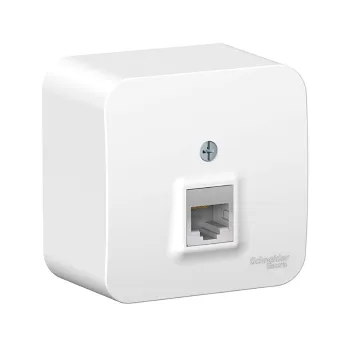 Изображение товара Розетка компьютерная RJ45 Blanca Systeme Electric для локальной сети Изображение товара Розетка компьютерная RJ45 Blanca Systeme Electric для локальной сети