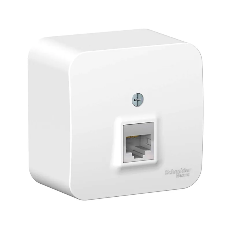 Розетка компьютерная RJ45 5E Blanca белая IP20 Systeme Electric_1