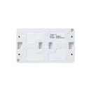 Блок выключателя двухклавишный и розетка с крышкой AtlasDesign белый IP54 Systeme Electric_3