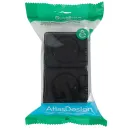 Розетка двухместная накладная с заземлением со шторками и крышкой AtlasDesign антрацит IP54 Systeme Electric_4