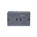 Блок выключателя одноклавишный и розетка с крышкой AtlasDesign антрацит IP54 Systeme Electric_3