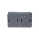 Блок выключателя двухклавишный и розетка с крышкой AtlasDesign антрацит IP54 Systeme Electric_3